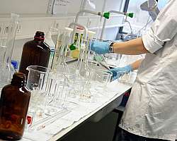 Vidrarias de laboratorio de quimica